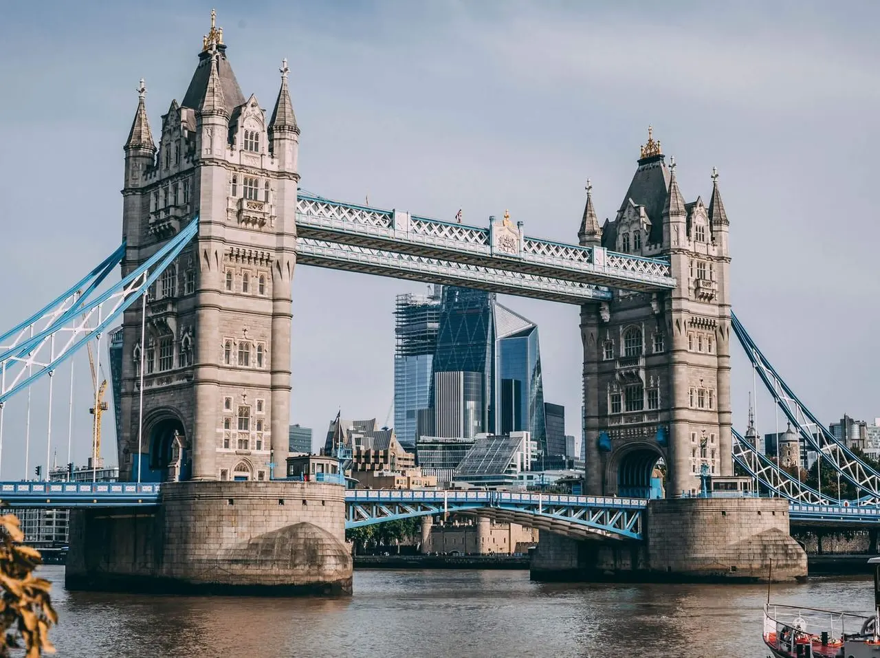 Tower Bridge and the London skyline