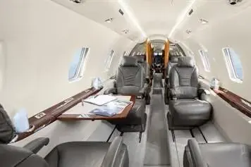Cessna Citation XLS cabin looking aft